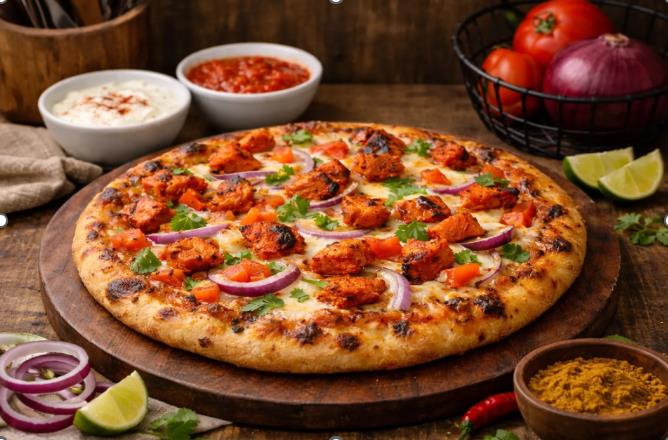 Chicken 65 pizza in McKinney TX